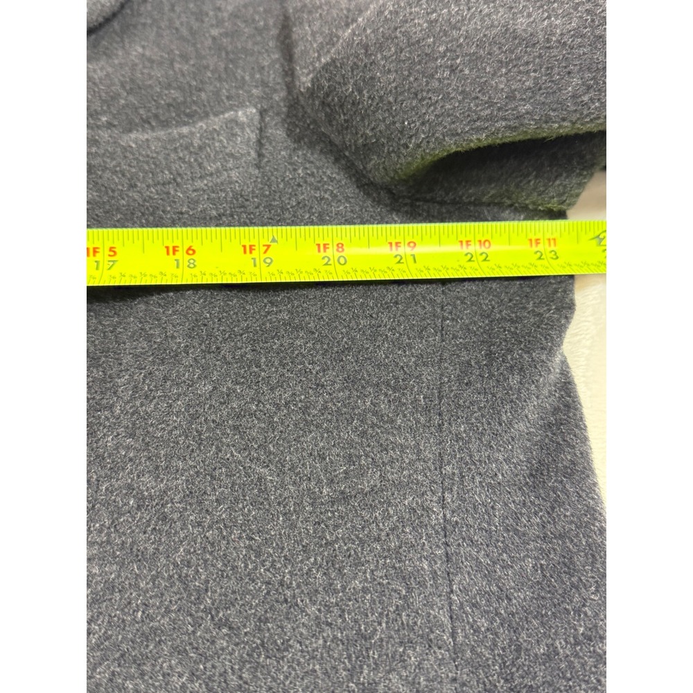 Vintage Ron Chereskin Cashmere Blend Overcoat 42R Black Double Breasted Italy - Picture 6 of 10